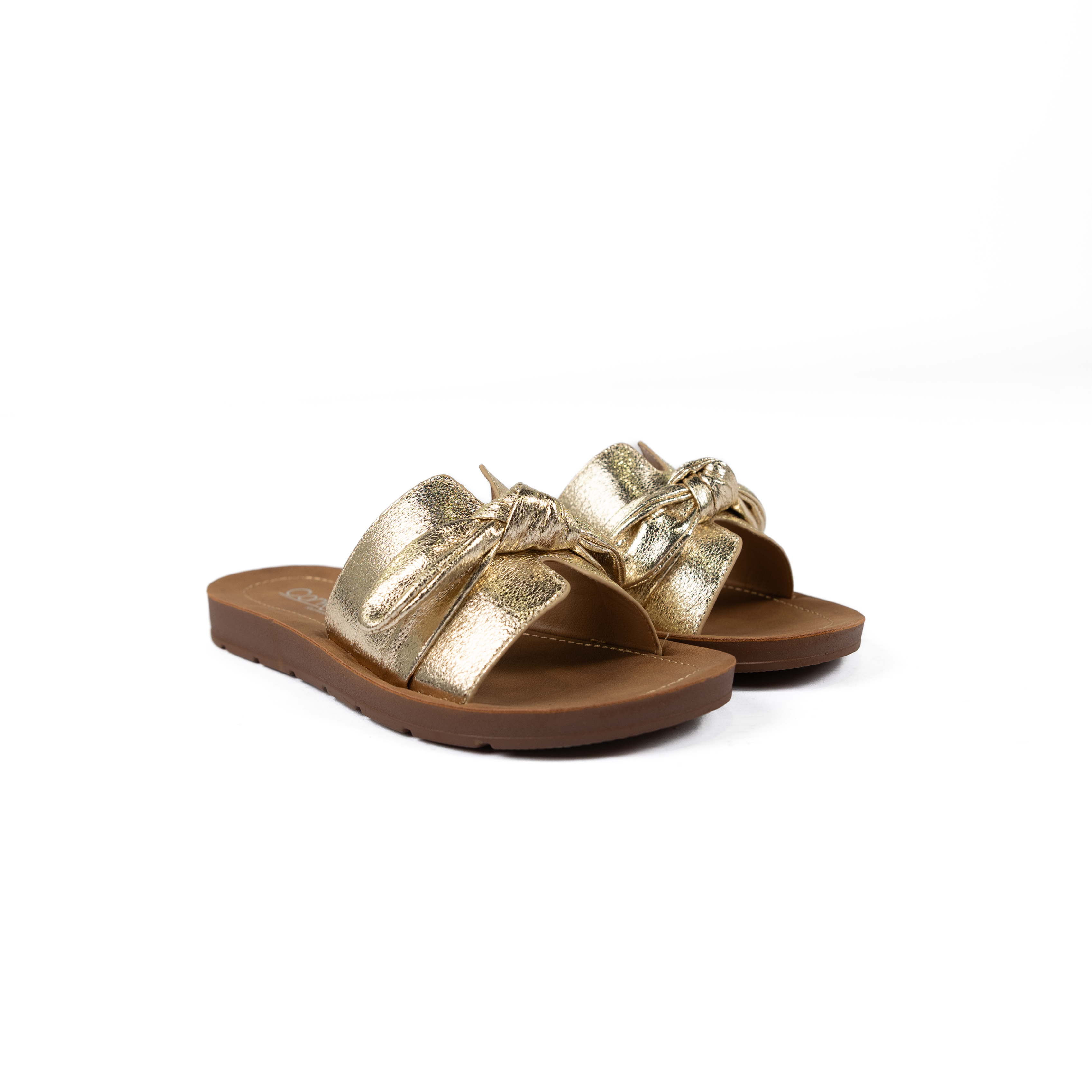 Women's Corkys Gold Crinkle Metallic Too Cute Sandals 41-0819-GOCM
