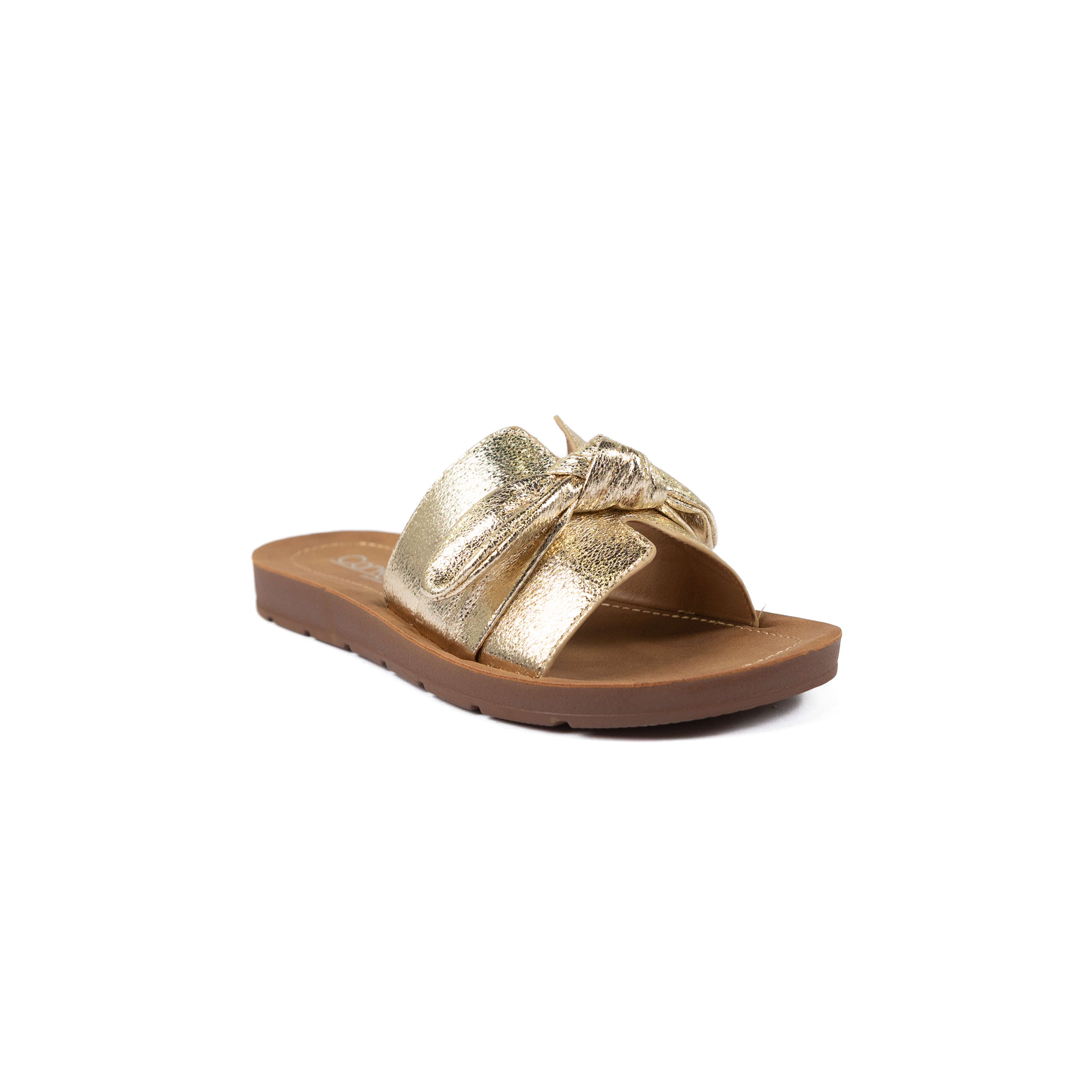Women's Corkys Gold Crinkle Metallic Too Cute Sandals 41-0819-GOCM