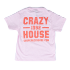 Youth Crazy House Pink 1 on 1 Short Sleeve T-shirt 