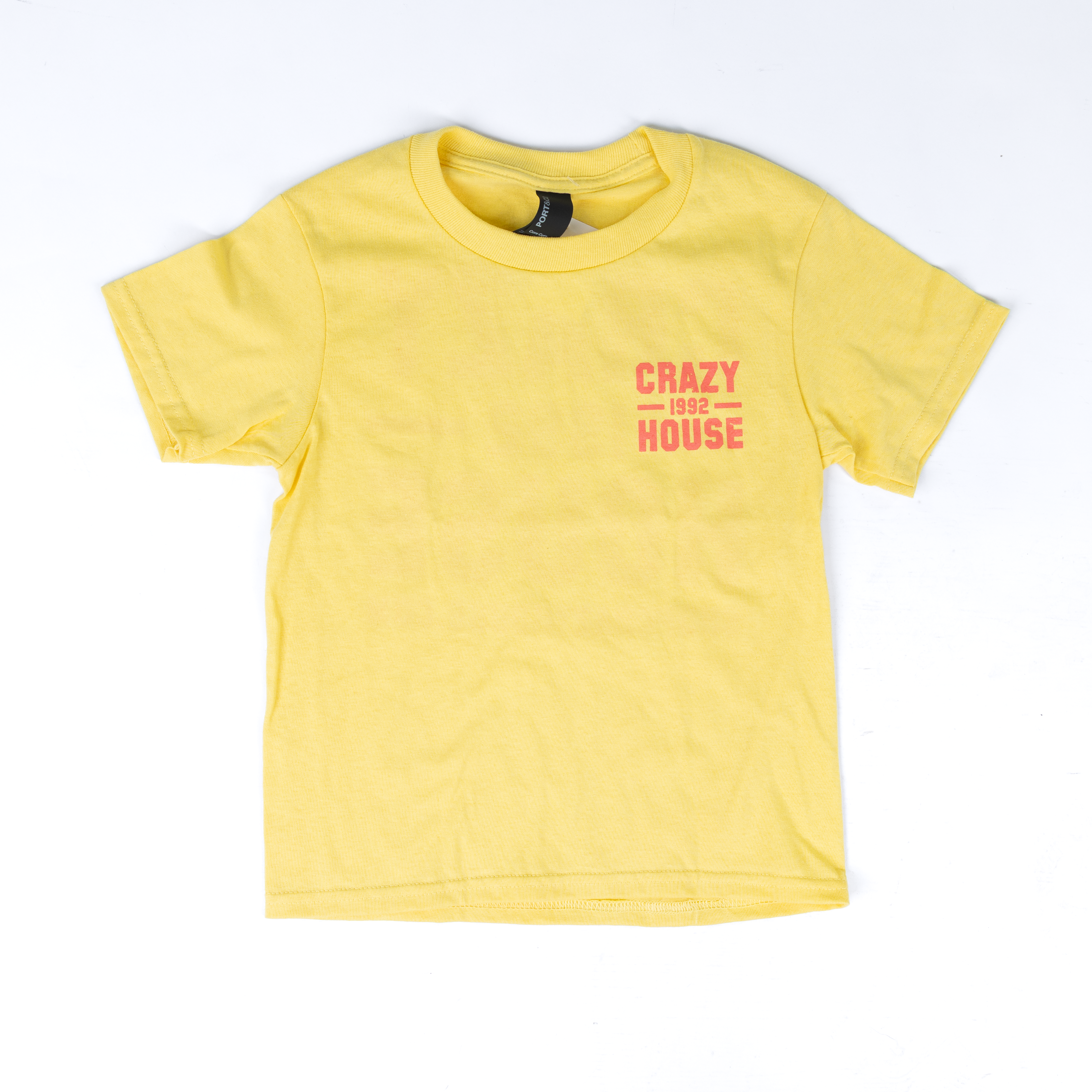 Youth Crazy House Short Sleeve Yellow and Watermelon 1 on 1 T-shirt 