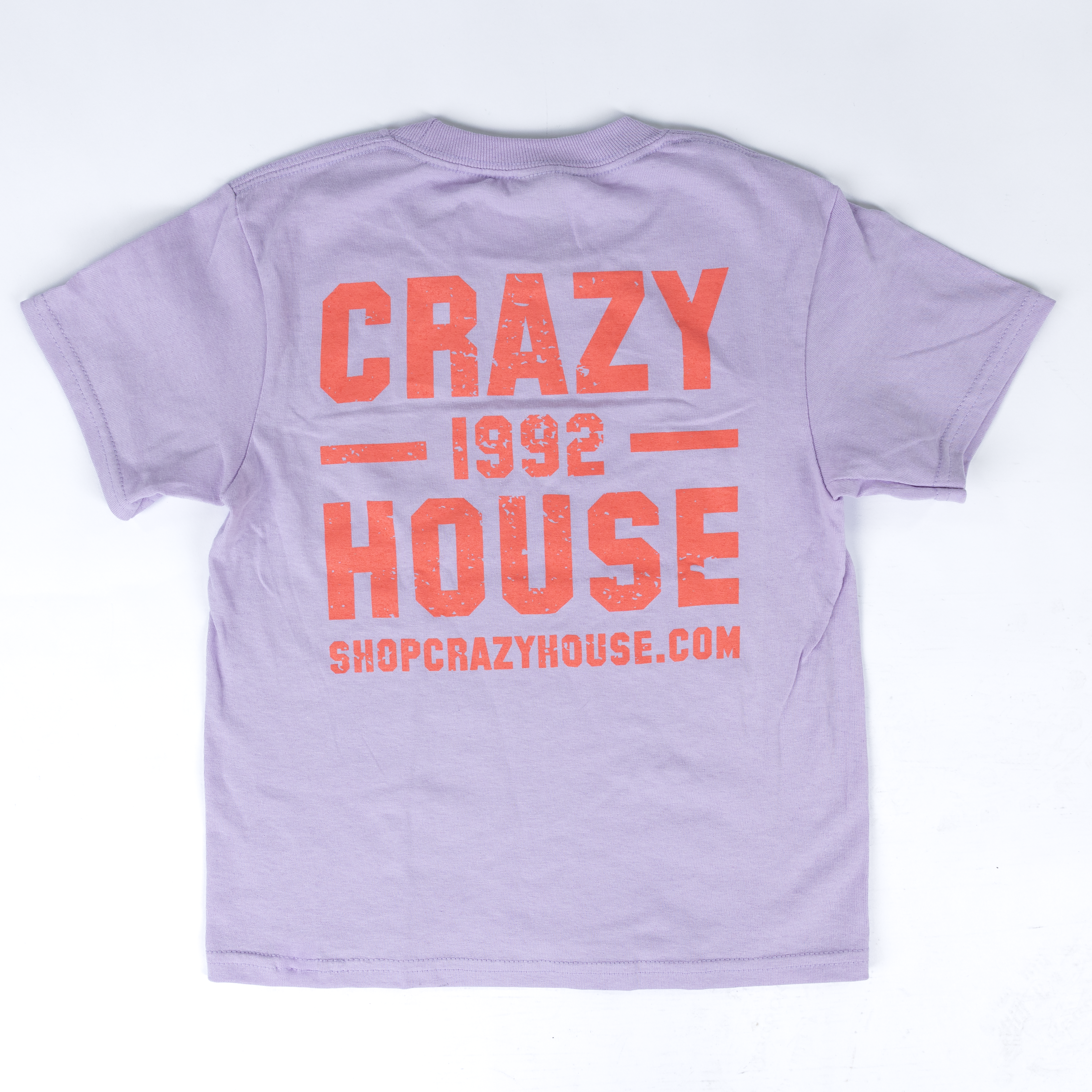 Youth Crazy House Lavender And Watermelon 1 on 1 Short Sleeve T-shirt 