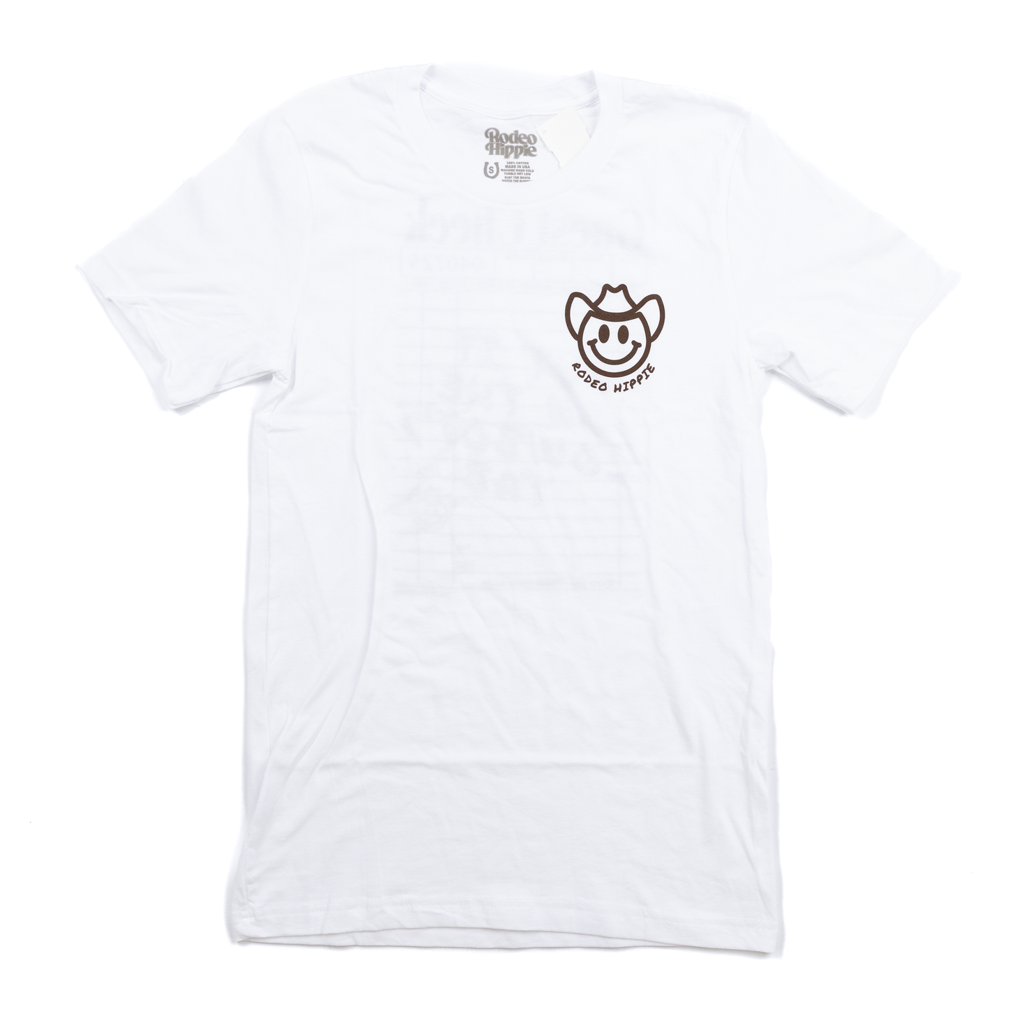 Women's Rodeo Hippie White Short Sleeve "Guest Check" T-shirt