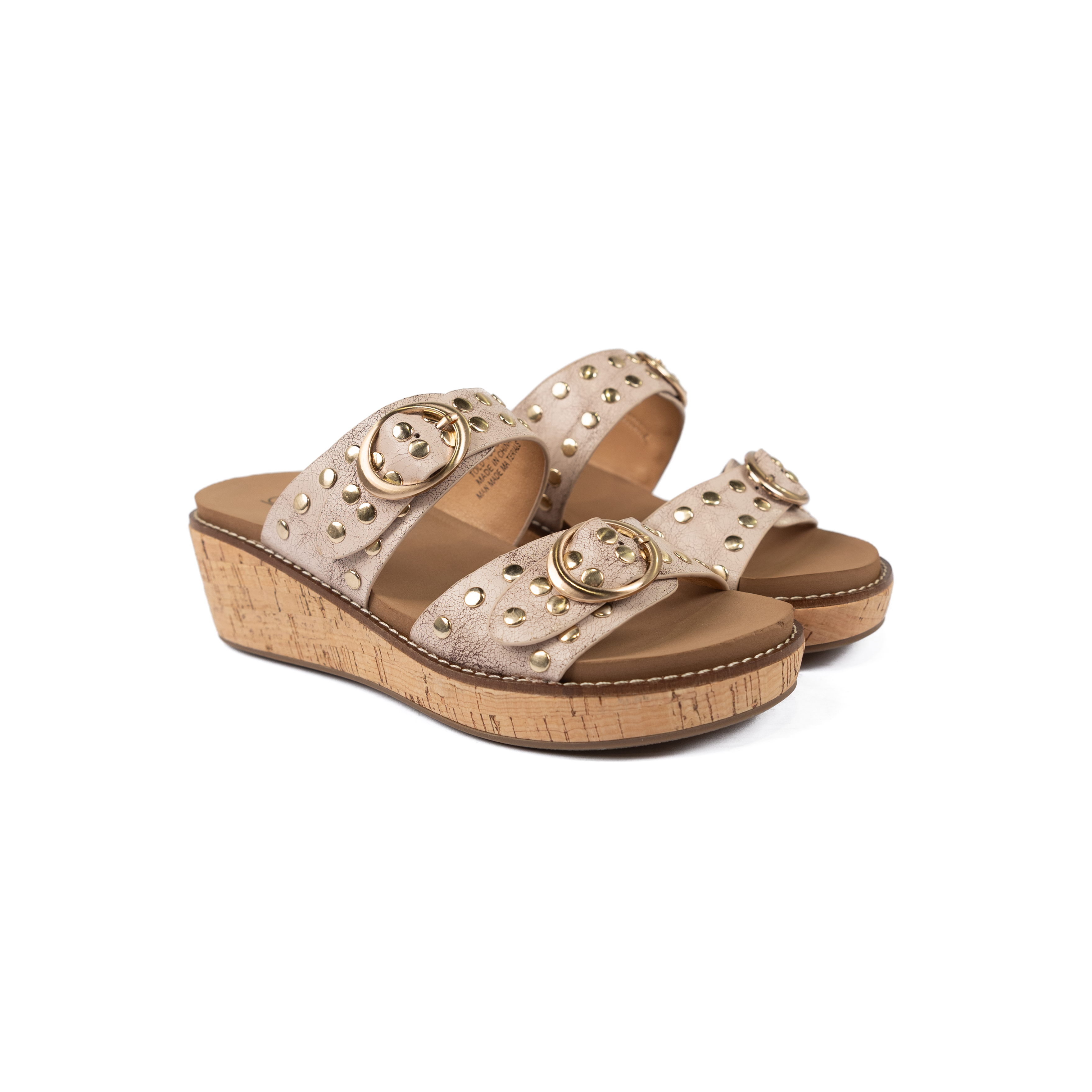 Women's Corkys Cream Crackle Told You So Wedge Sandals 41-0815-CCRK