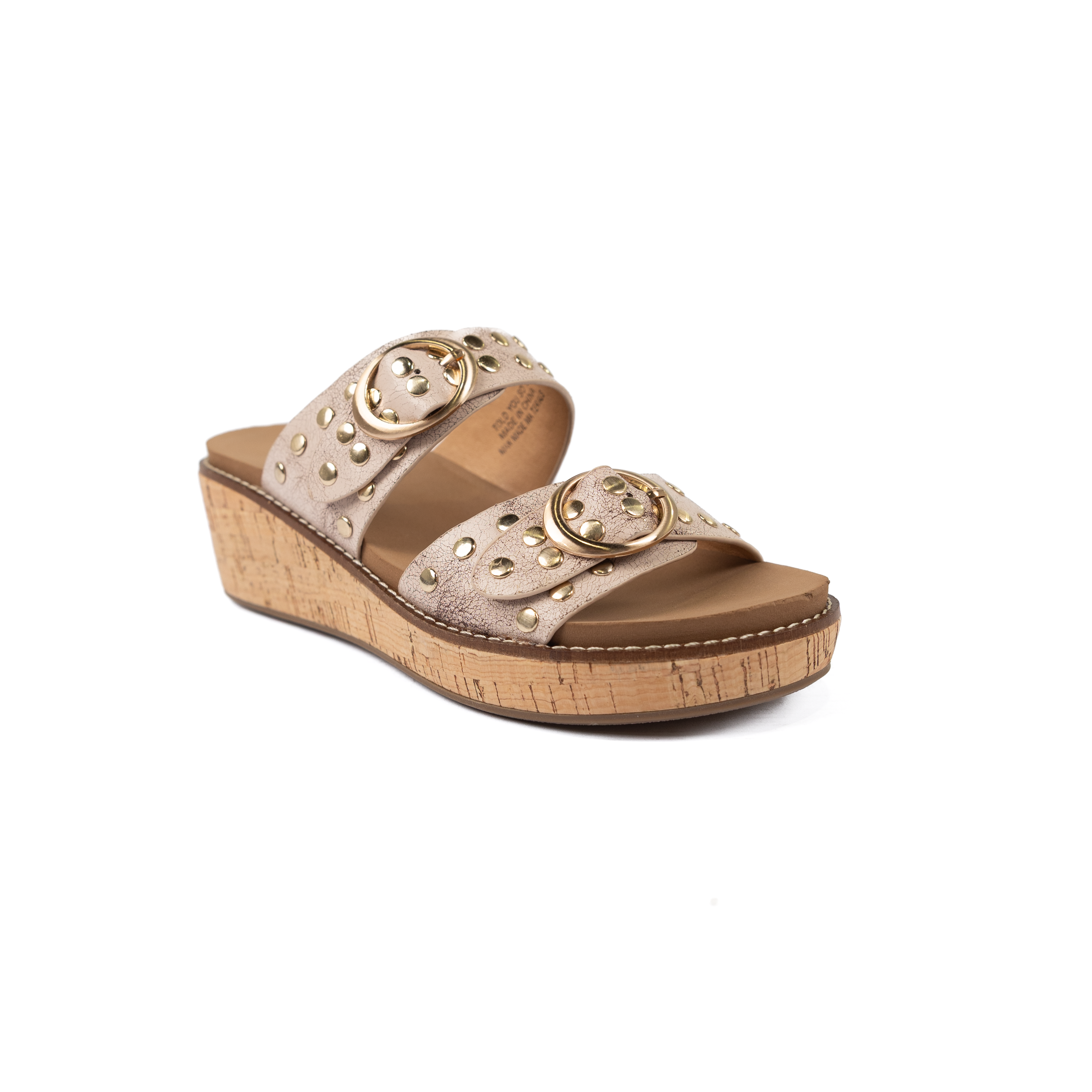 Women's Corkys Cream Crackle Told You So Wedge Sandals 41-0815-CCRK