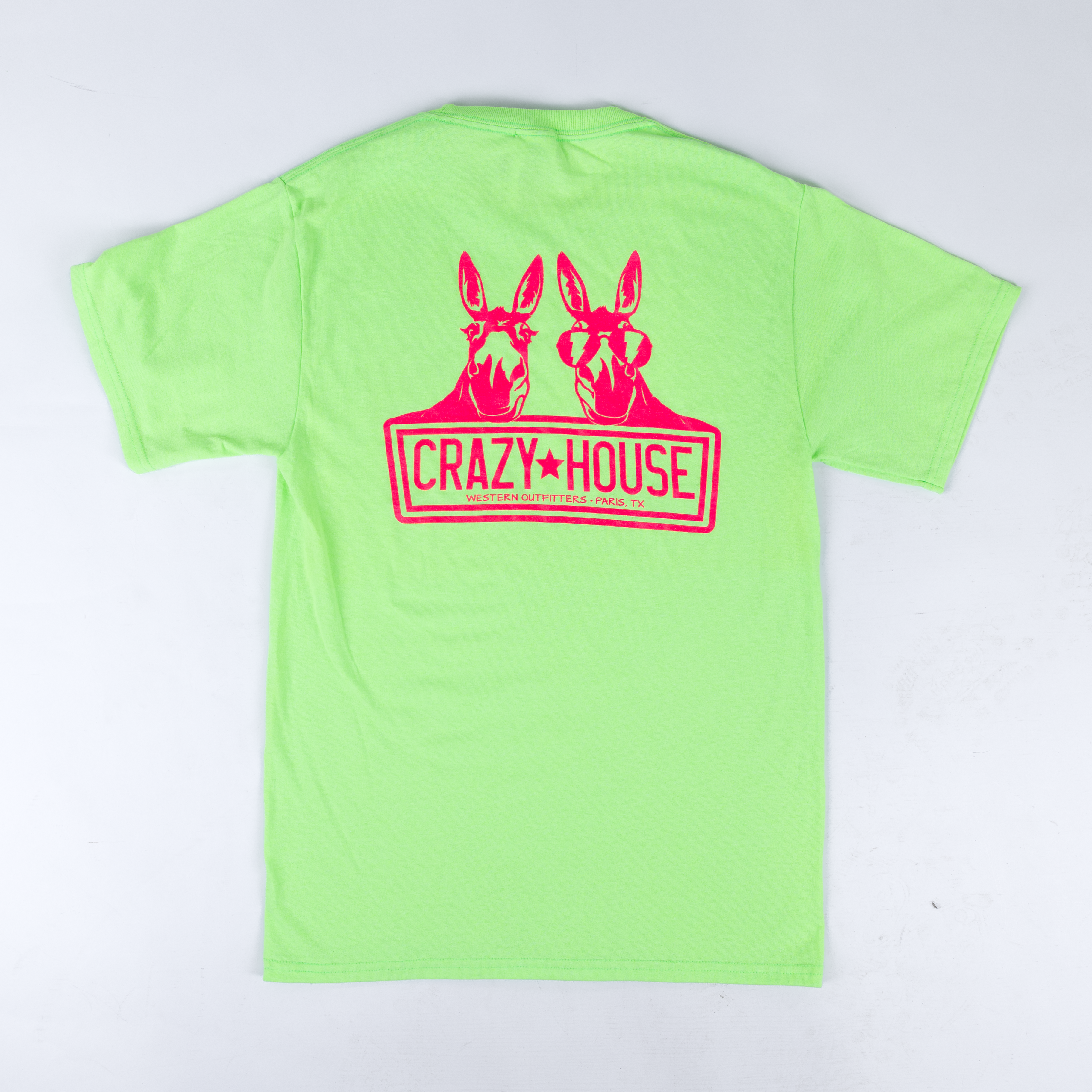 Crazy House Short Sleeve Neon Donkey T-shirt 