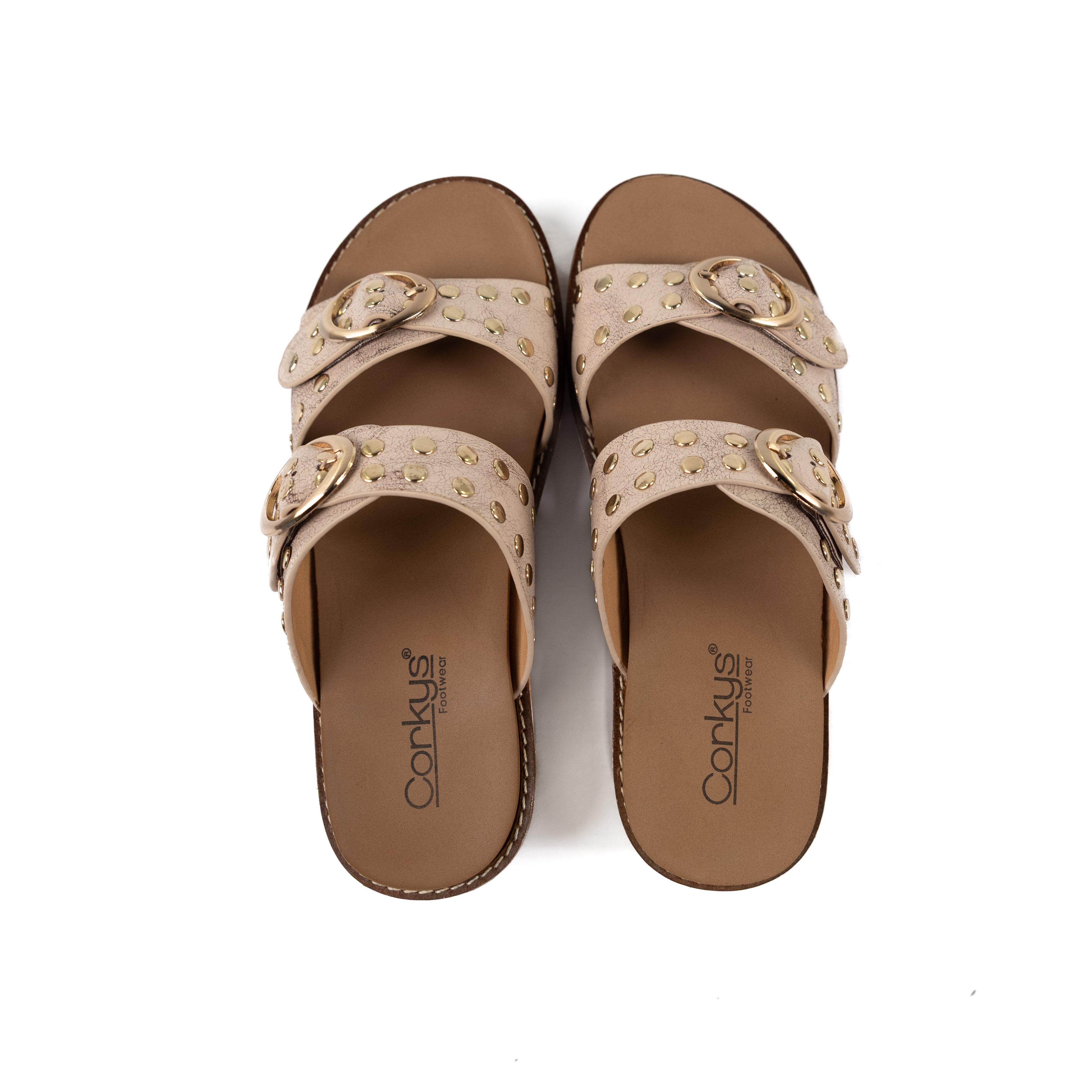 Women's Corkys Cream Crackle Told You So Wedge Sandals 41-0815-CCRK