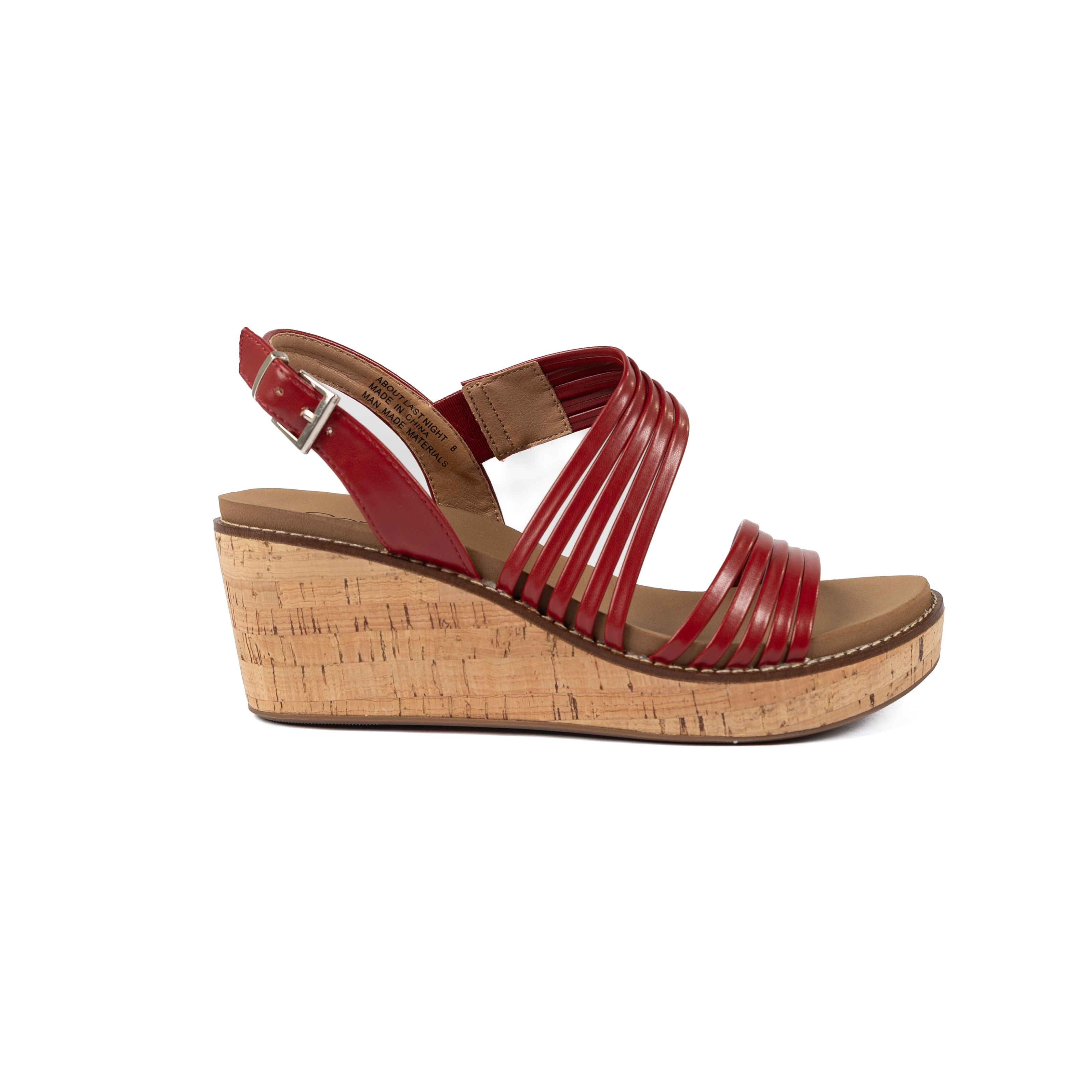 Women's Corkys Red About Last Night Wedge Sandals 41-0653-REDD