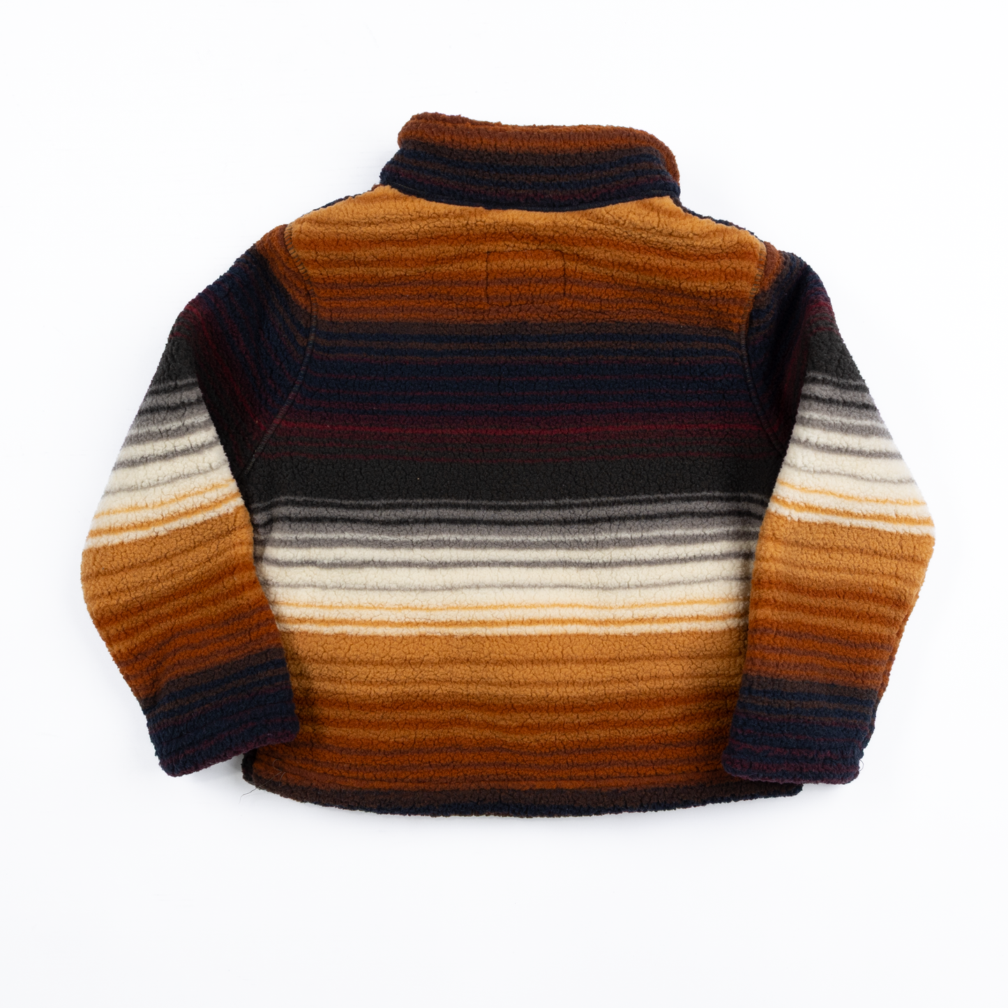 Boy's Wrangler Brown Multi Stripe Fleece Pullover 