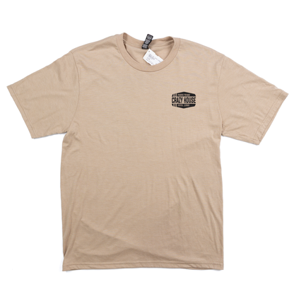 Crazy House Tan 3 Lines T-shirt