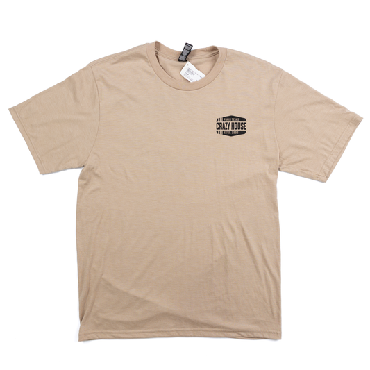 Crazy House Tan 3 Lines T-shirt