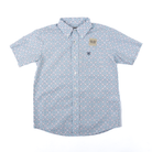 Boy's Ariat Blue Elixir Southwest Print Short Sleeve Button Up 10071676