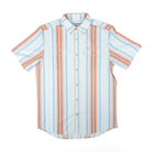 Men's Ferrell "The Harrison" In Salmon Short Sleeve Snap Shirt FPS1026039