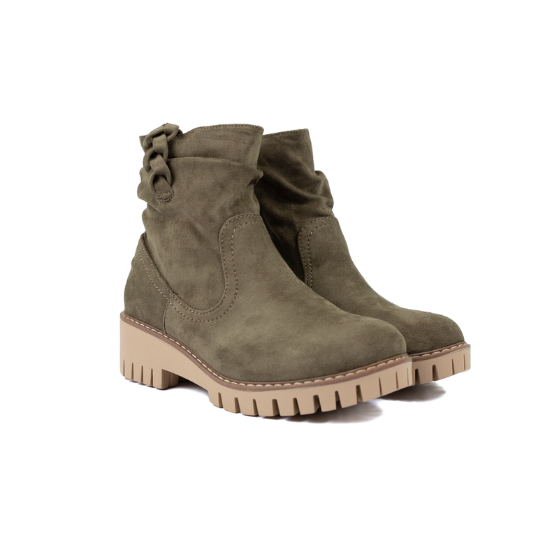 Women's Very G Demi Khaki Ankle Boots