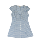 Women's Rhythm Blue Short Sleeve Picnic Dress 
