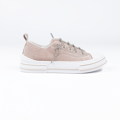 Women's Very G Tan Aman Velvet Casual Sneakers 