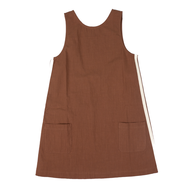 Women's Rhythm Brown and Cream Colored Dress 