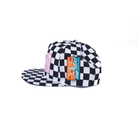Women's Cactus Alley Checkered Flat Bill with "Cowboys Make Better Lovers" Patch