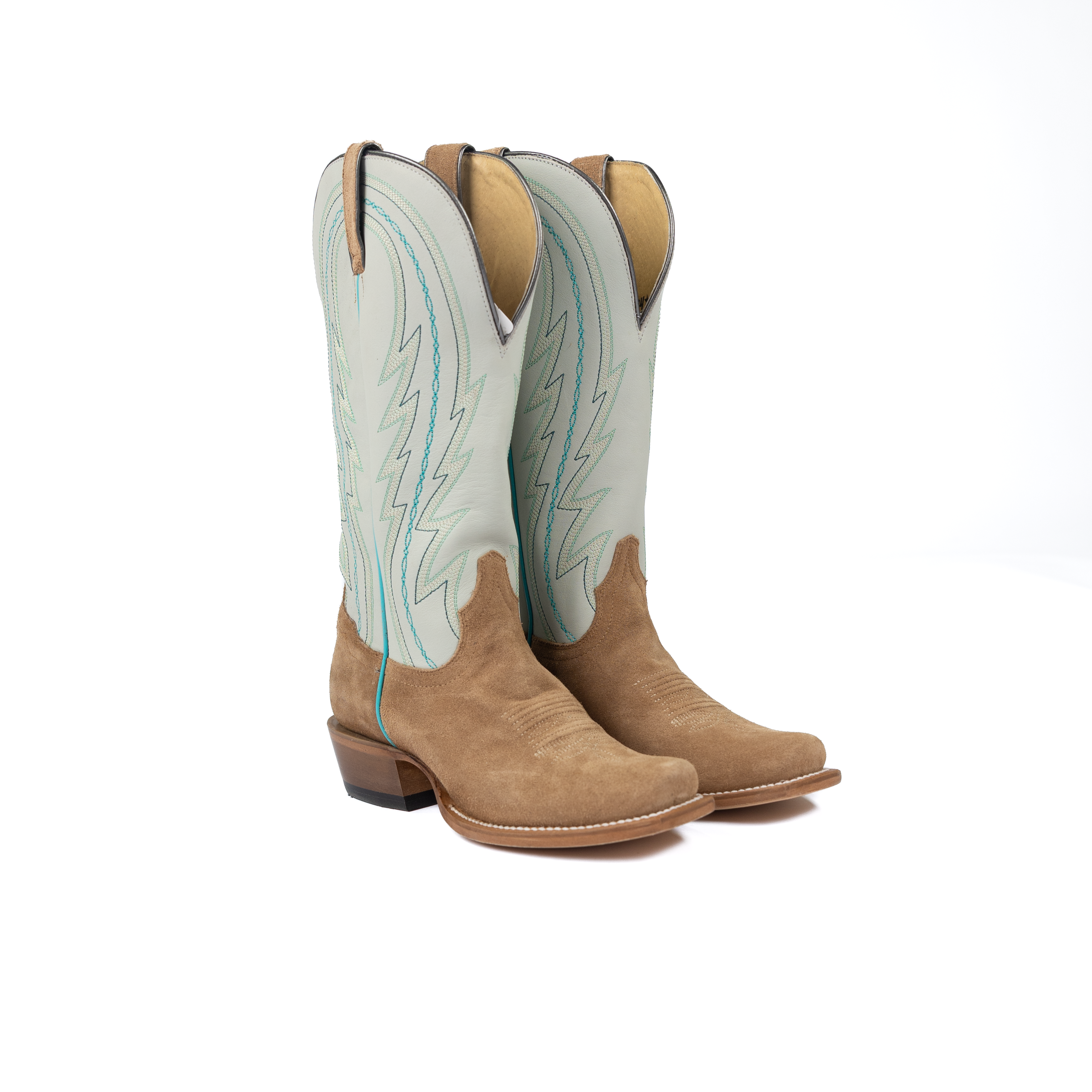 Women's Tony Lama Siena Taupe Leather Boots RN3621