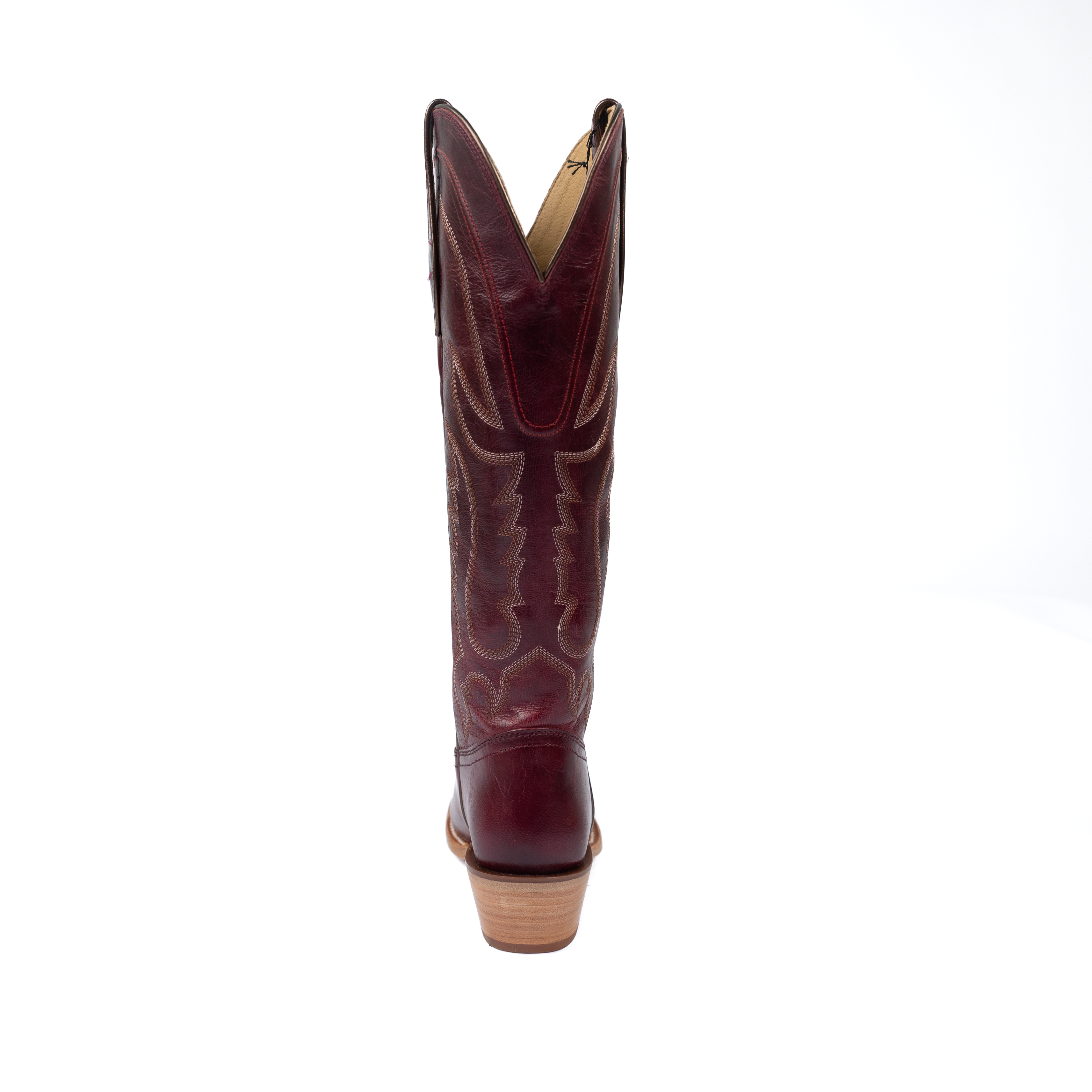 Women's Tony Lama Jess Wine Goat Narrow Square Toe Boots DR4253