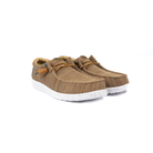 Men's Hey Dude Bone Brown Wally Stretch Sox Slip-on Shoes 41898-2LI