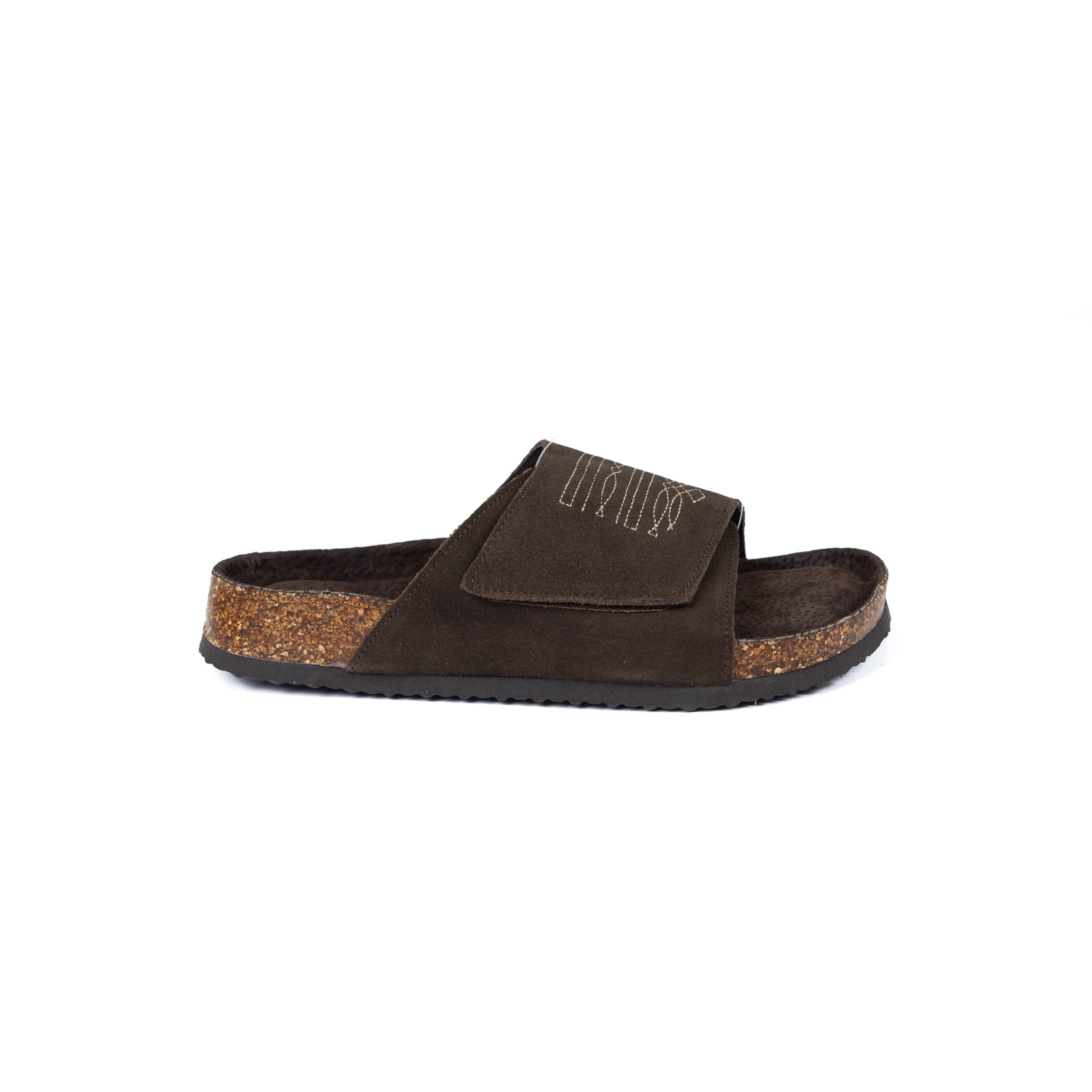 Women's Roper Brown Cow Suede Boot Stitched Slides 09-021-0607-3739