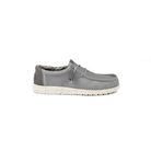 Men's Hey Dude Canvas Gray Bone White Slip-on Shoes 40700-1XA