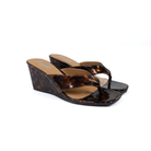 Women's Corky's Tortoise Dock Party Wedge Flip Flops 41-0681-TORT