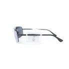 Bex Black Gray Silver Gambit Sunglasses S147BGS