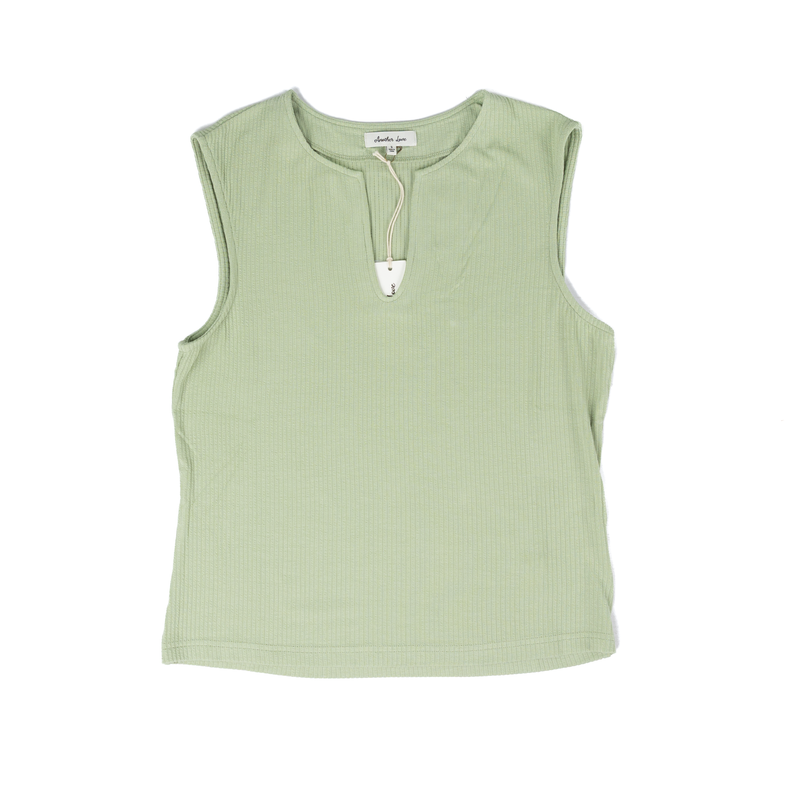 Women's Another Love Smoke Green Sleeveless Top AKN1000SKG