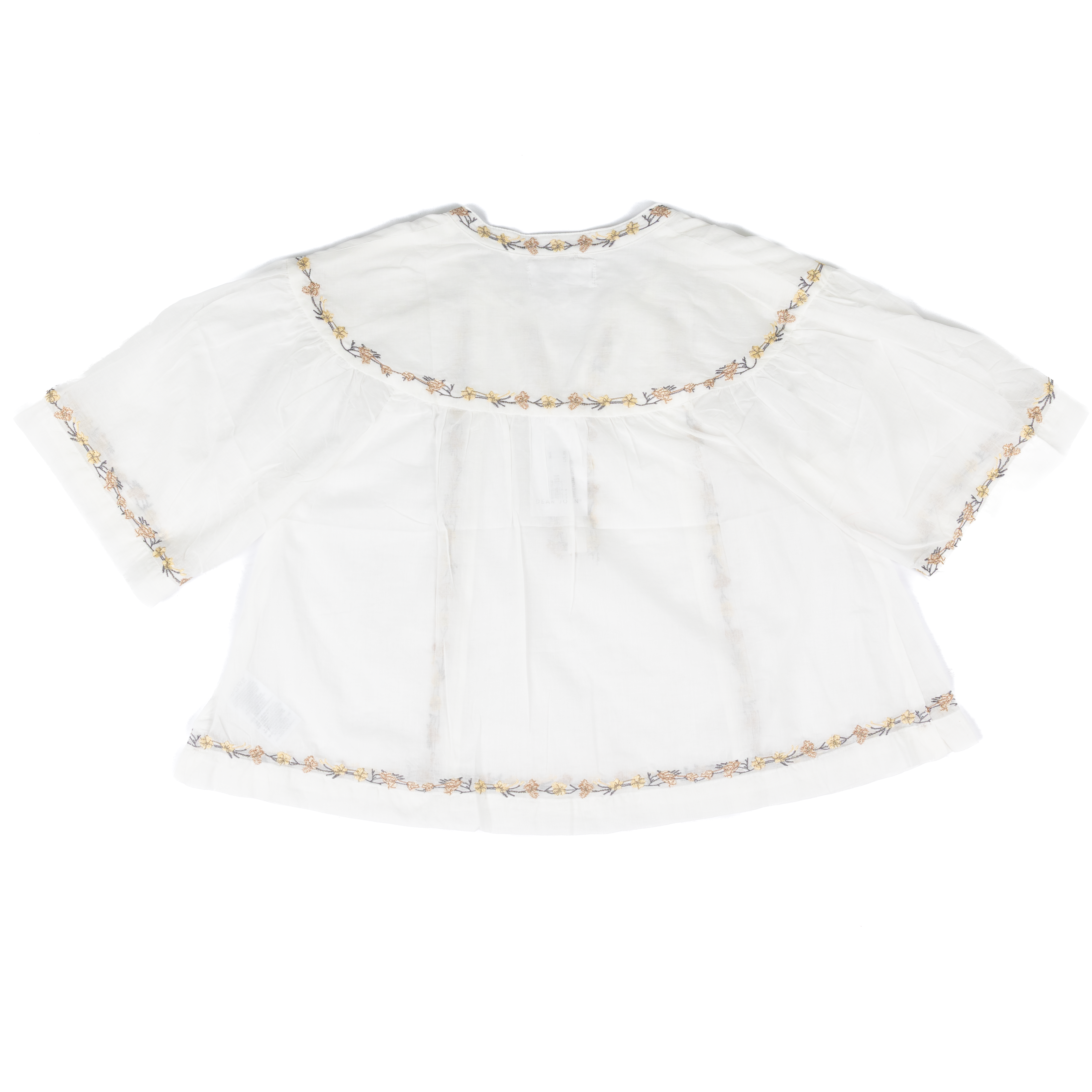 Women's Dear John White Jada Short Sleeve Blouse DSH1527WHT