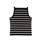 Women's Dear John Black/Cream Moira Striped Tank Top DKN2198BAC