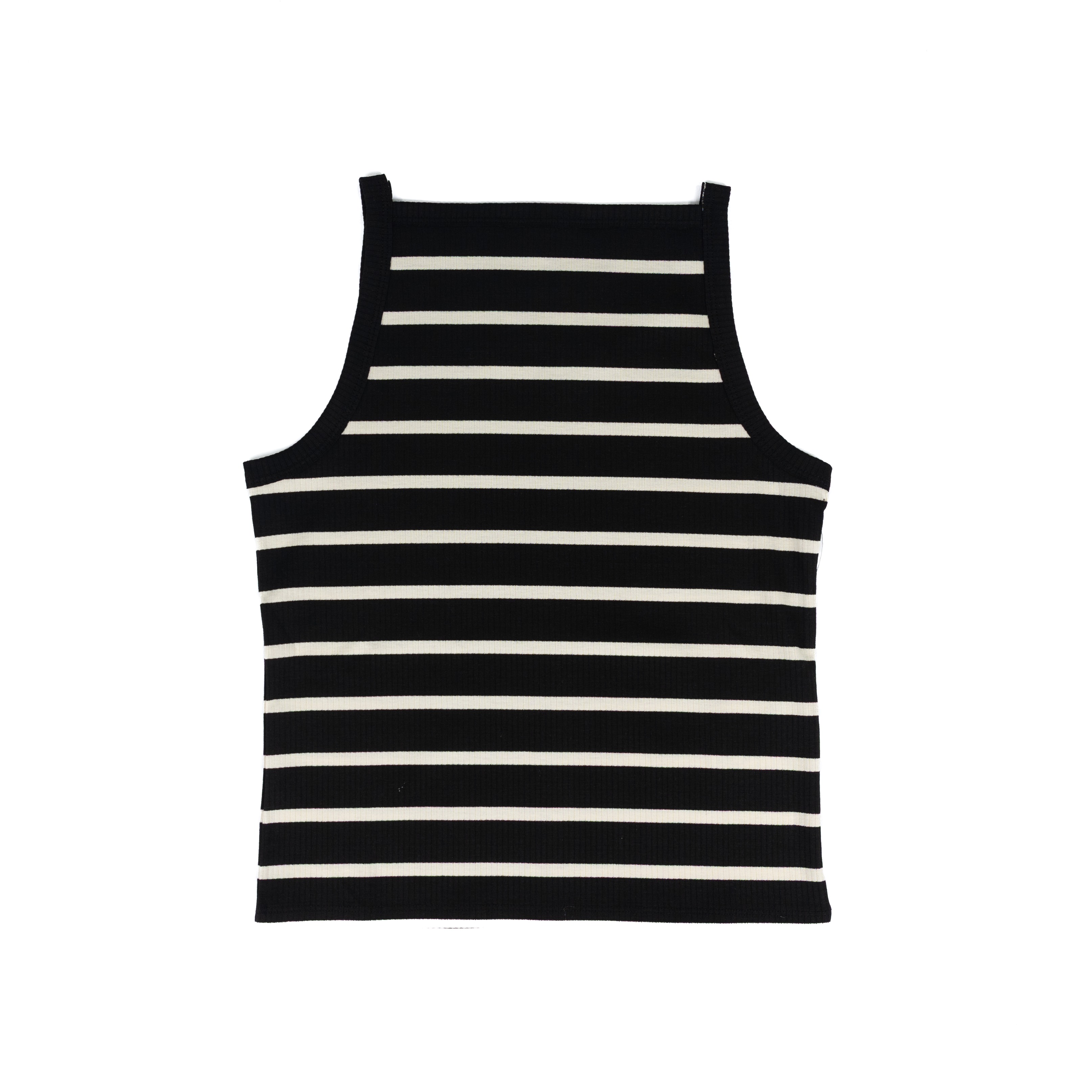 Women's Dear John Black/Cream Moira Striped Tank Top DKN2198BAC