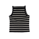 Women's Dear John Black/Cream Moira Striped Tank Top DKN2198BAC