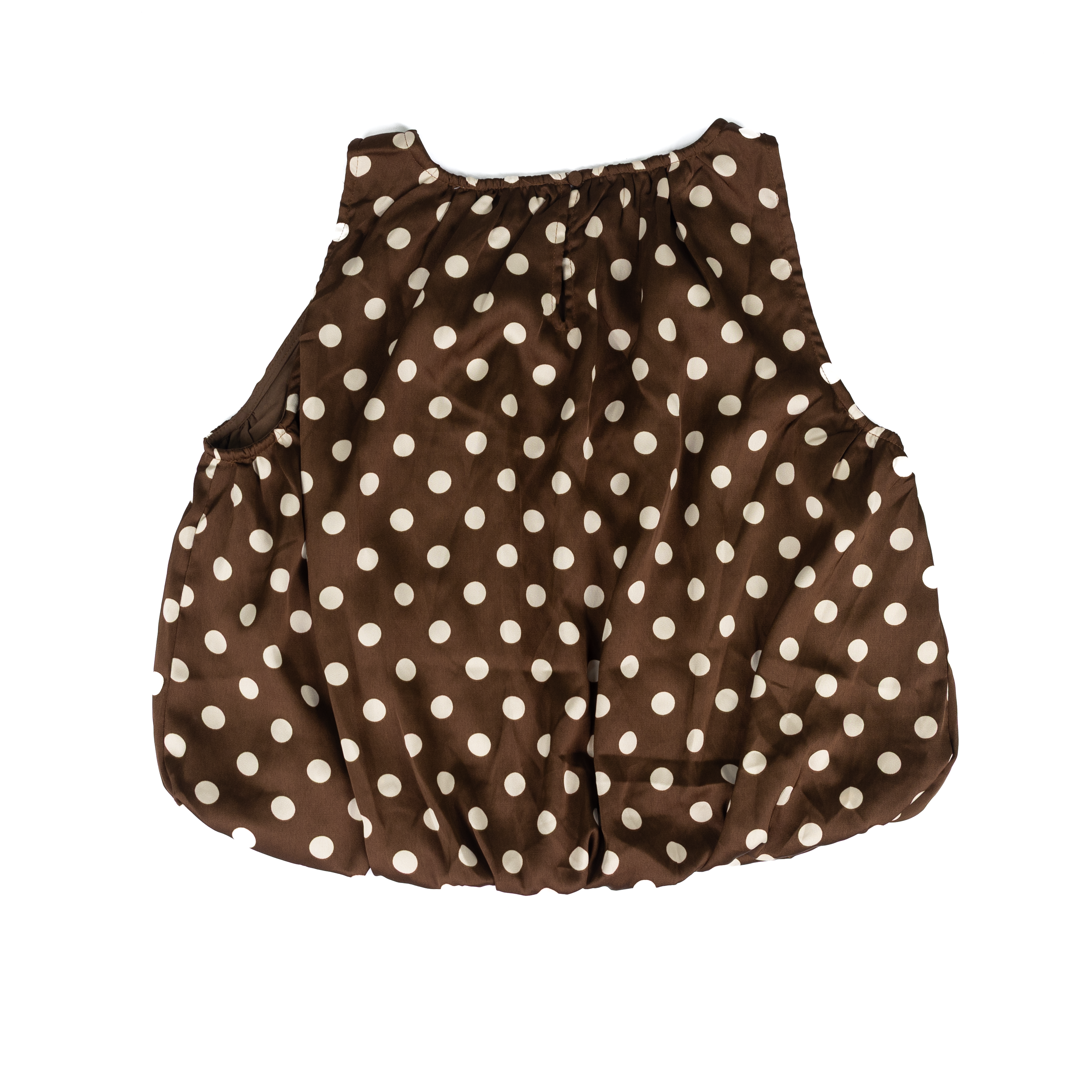 Women's ee:some Sleeveless Polka Dot Cocoa Blouse TK16774