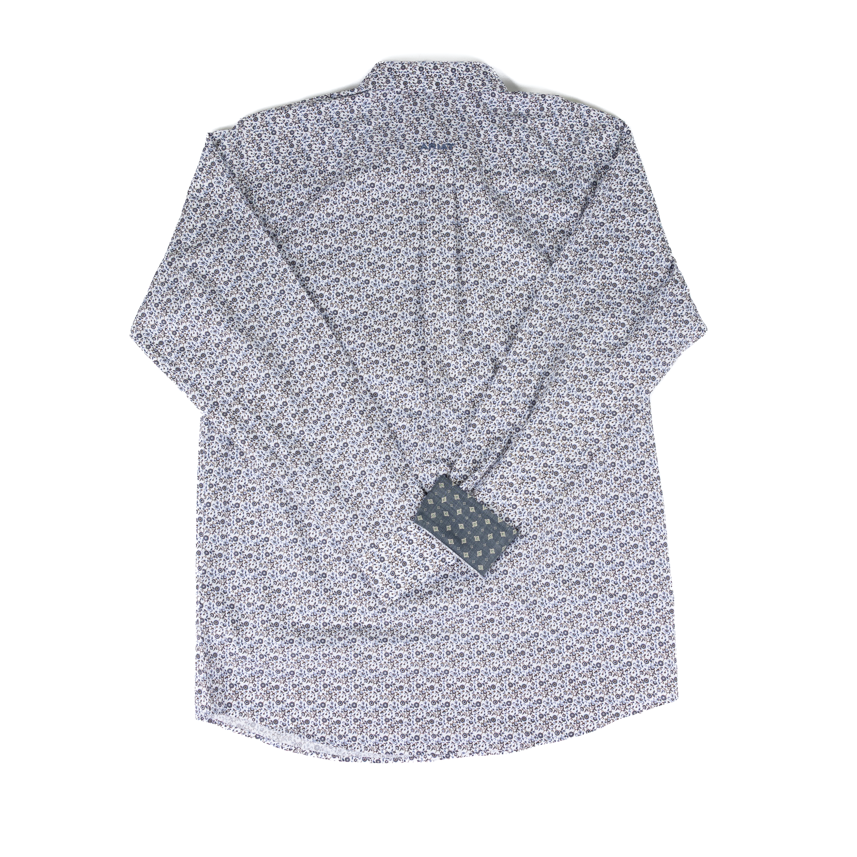 Men's Ariat Long Sleeve Floral White/Multi Button Up Shirt 10073691