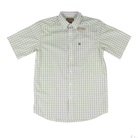 Men's Ariat Short Sleeve Green Plaid Wrinkle Free Classic Fit Shirt 10073695
