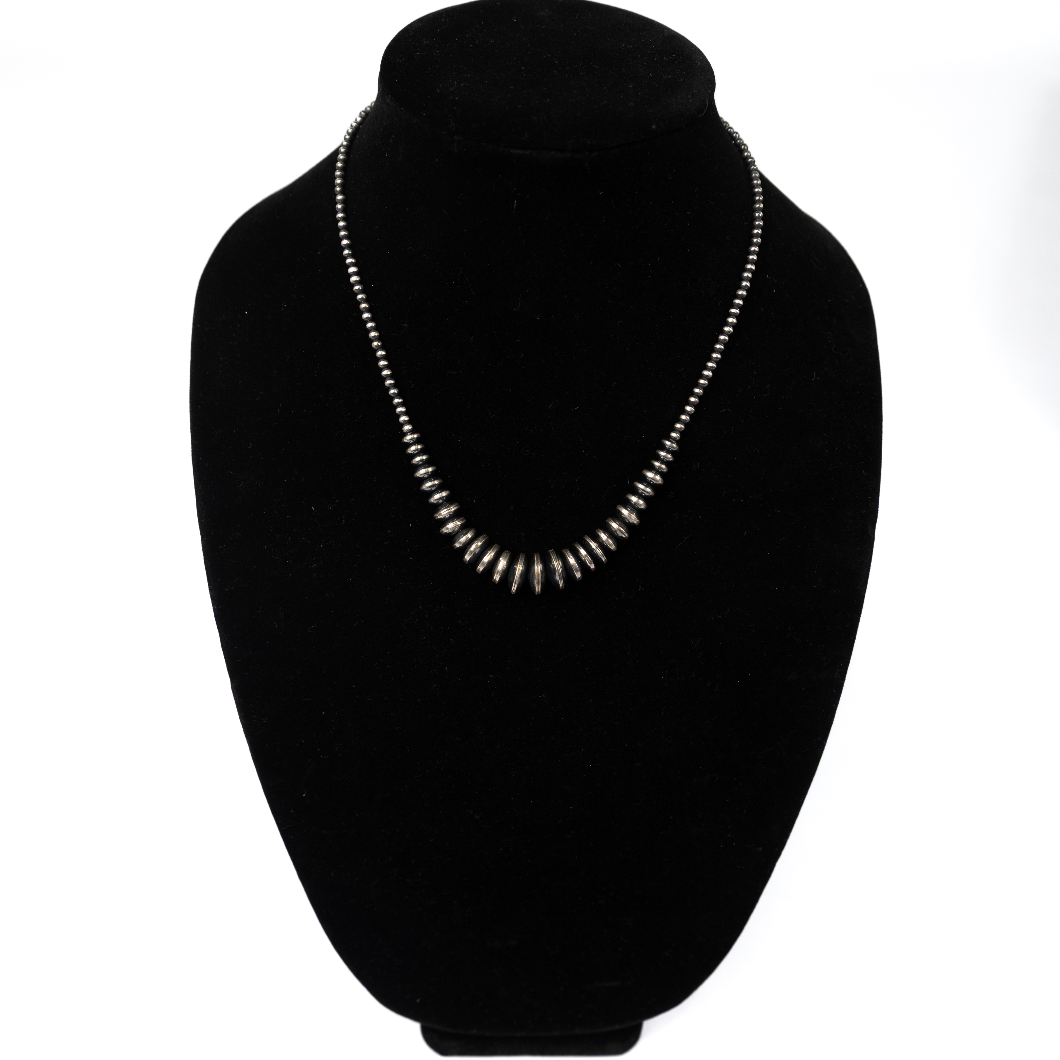 Women's Alzuni Silver Handmade Multi Navajo Pearl Disk Necklace 