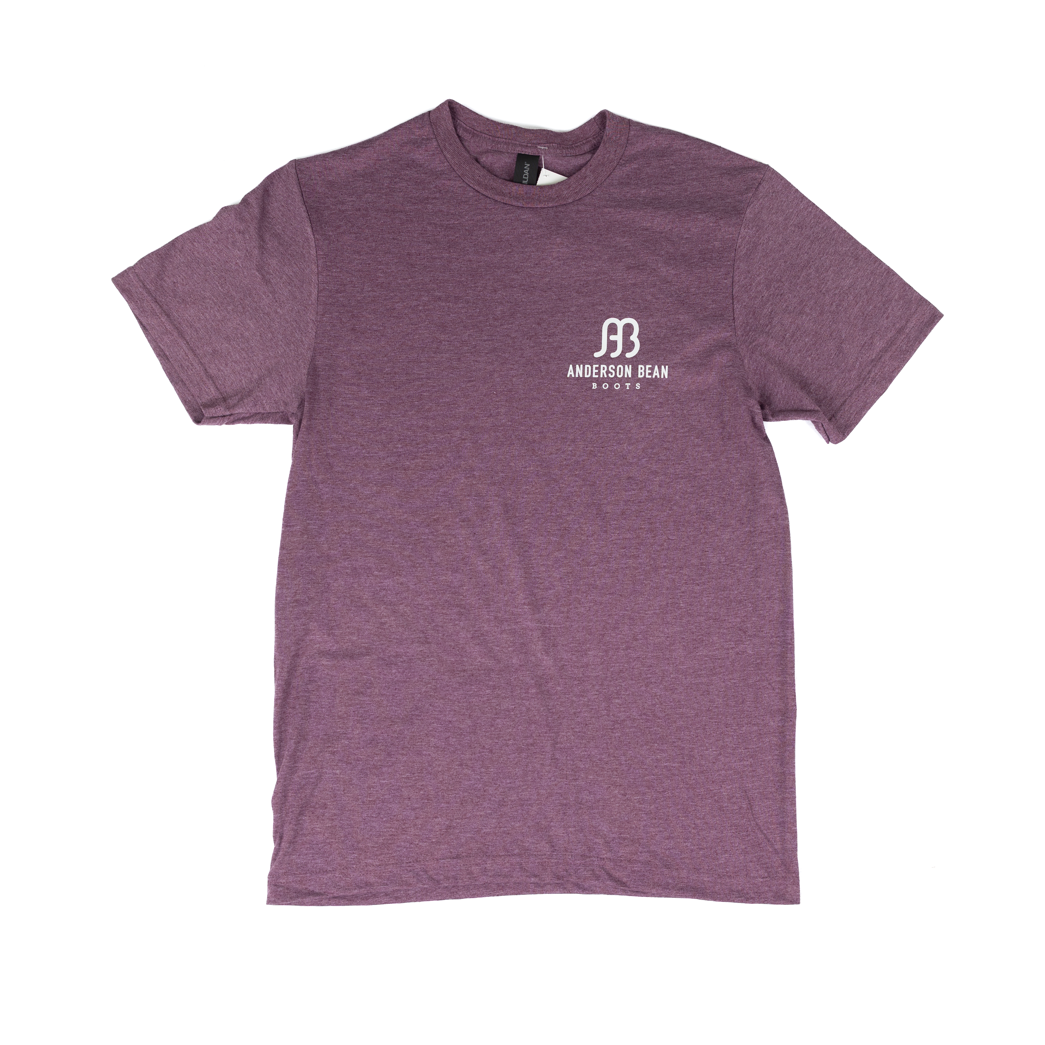 Men's Anderson Bean Short Sleeve Maroon "Good Boots No Bull" T-shirt 