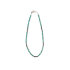 Women's Rhoda Handmade Navajo Pearl and Turquoise Flat Chip Necklace 