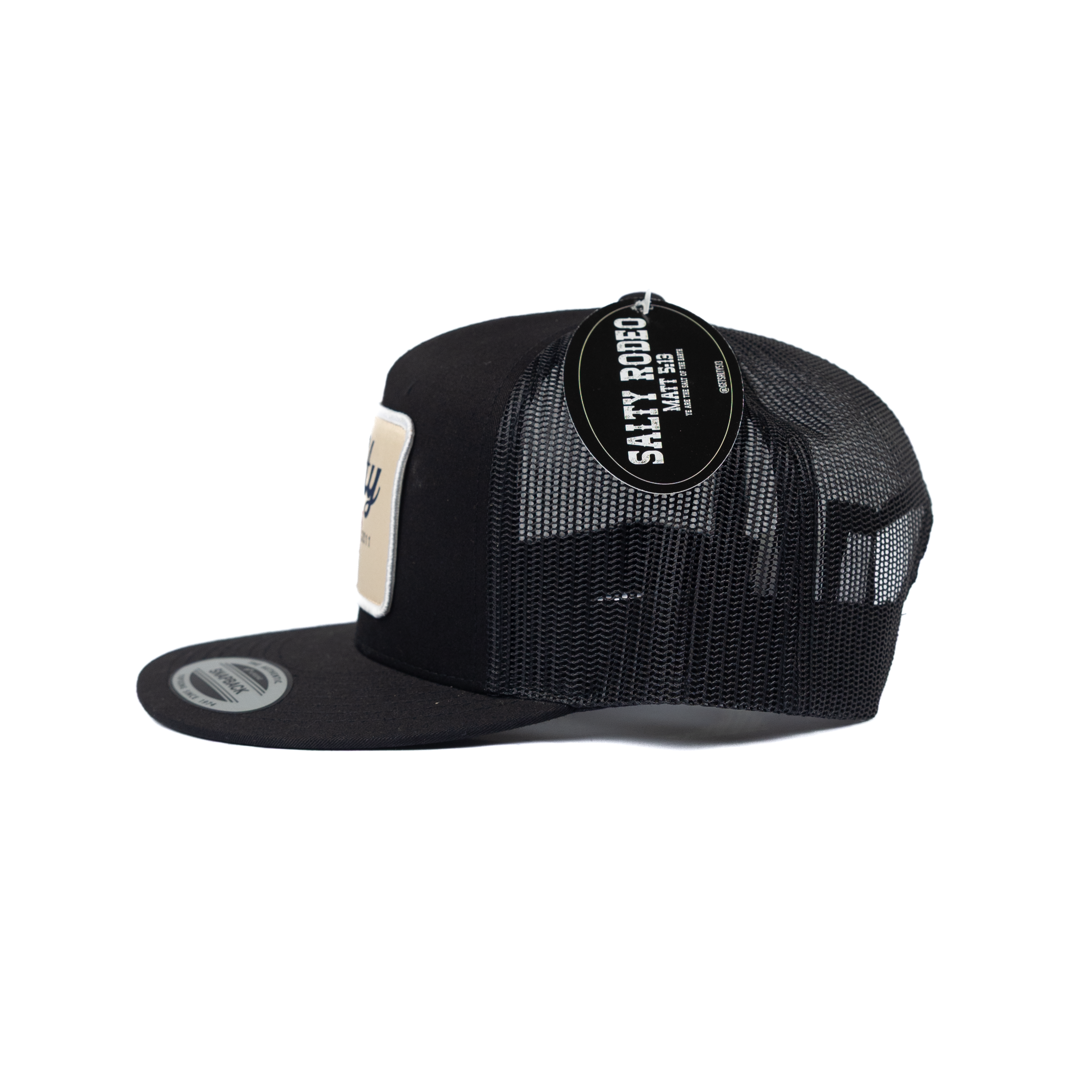 Men's Salty Rodeo Black Snapback with OG Patch SRCOG-BLK