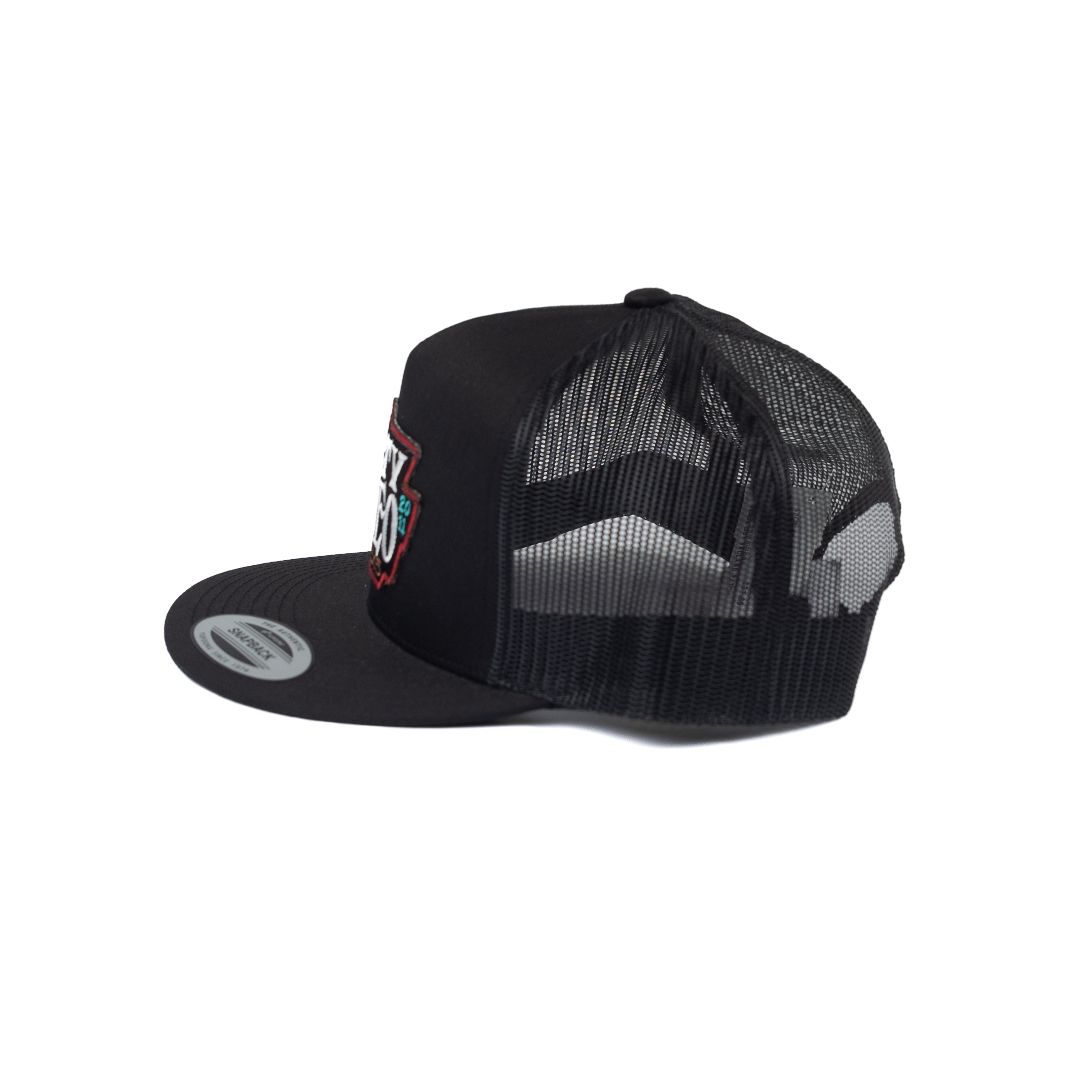 Men's Salty Rodeo Back Snapback with Bad Land Patch SRCBLKBADLAND