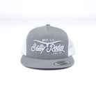 Men's Salty Rodeo Gray/White Snapback with Longhorn Embroidery SRCLONGHORN