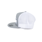 Men's Salty Rodeo Gray/White Snapback with Longhorn Embroidery SRCLONGHORN