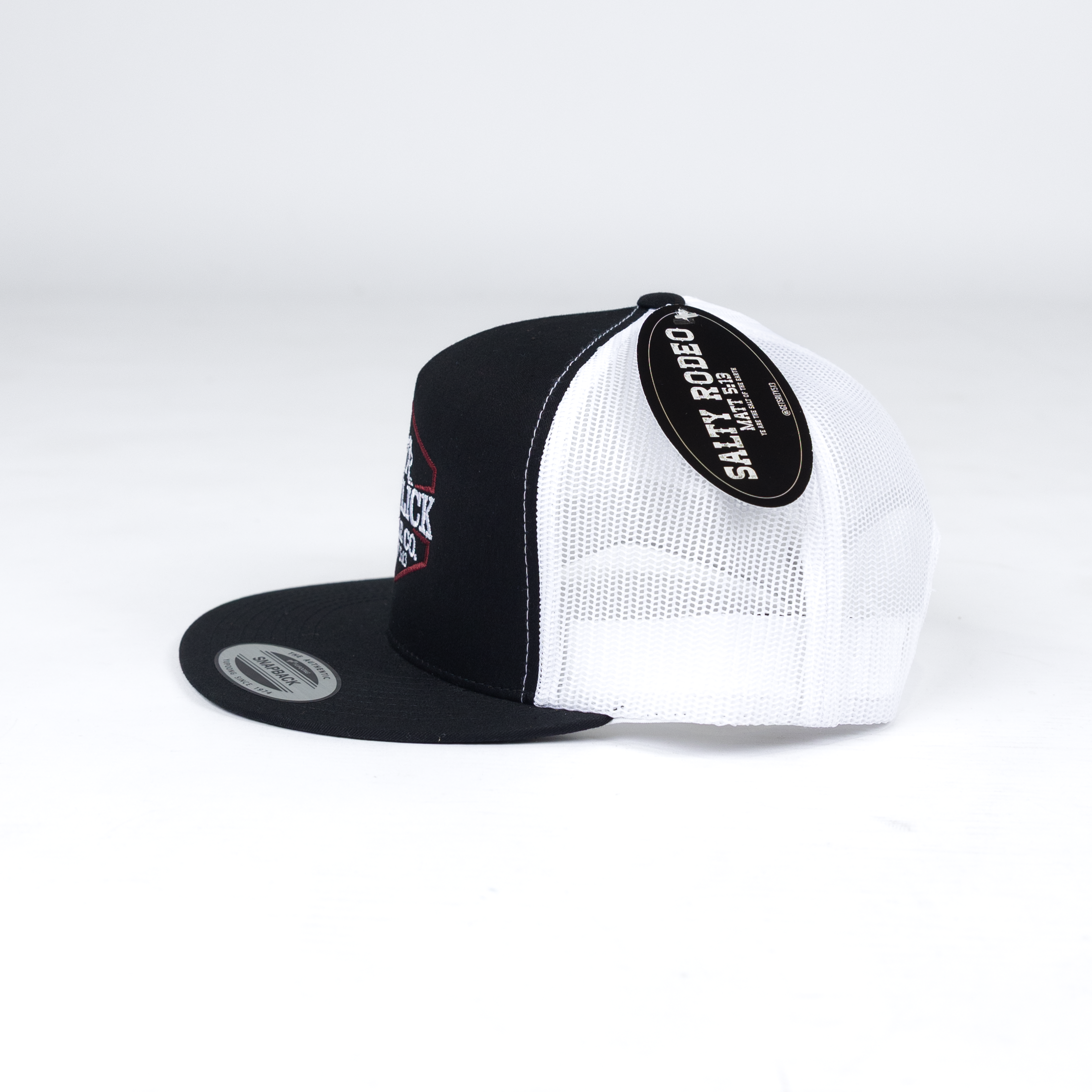 Men's Salty Rodeo Black Snapback with Salt Lick Patch SRCSALTLICK
