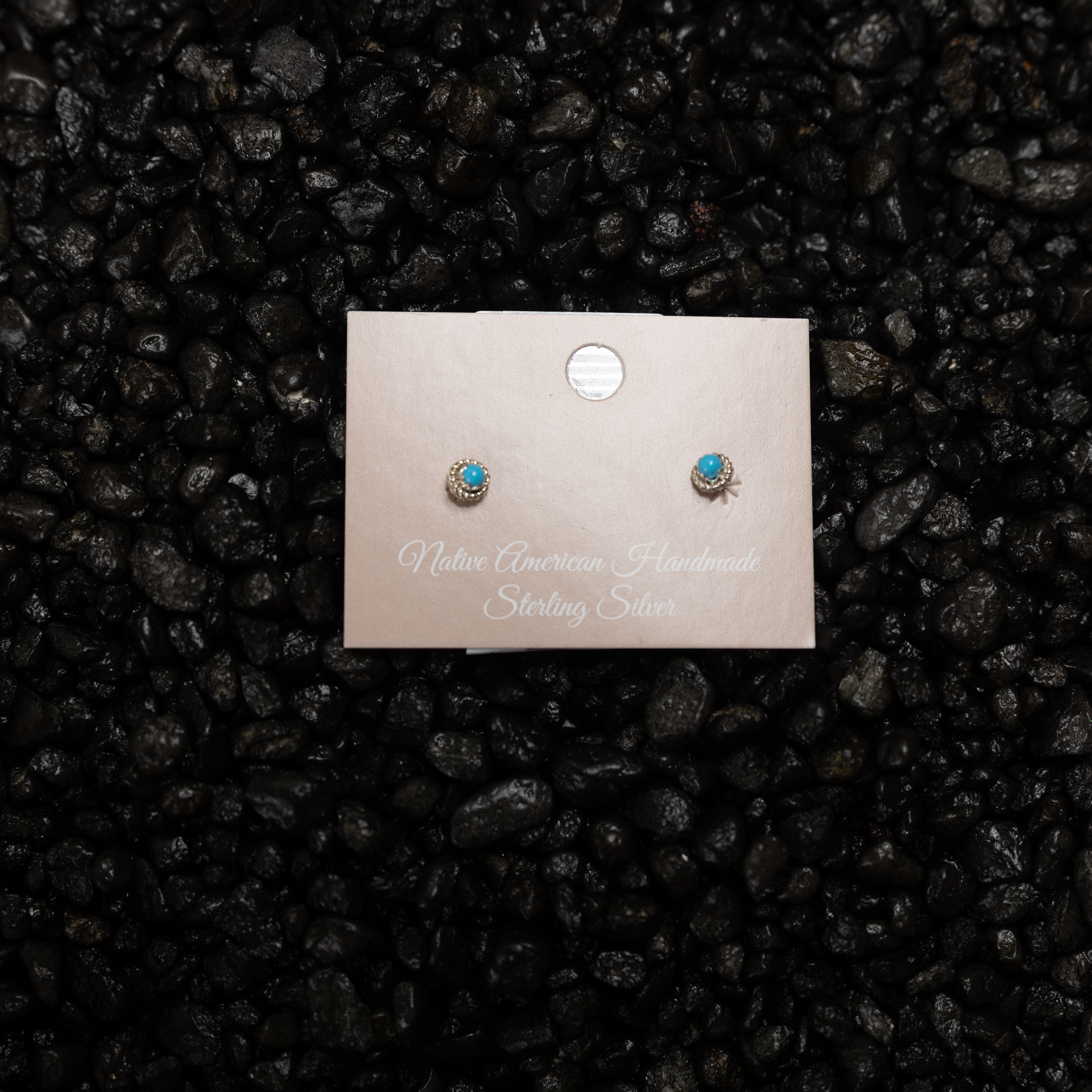 Women's Bilagaana Small Turquoise Studs 