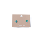 Women's Bilagaana Handmade Multicolor Square Opal Studs 