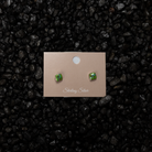 Women's Bilagaana Handmade Multicolor Square Opal Studs 