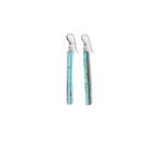 Women's Sunwest Turquoise Stone Long Dangle Earrings 