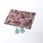 Women's Bilagaana Handmade French Wire with Hanging Turquoise Stone 