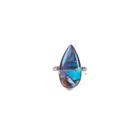 Women's Handmade Turquoise and Purple Teardrop Ring 